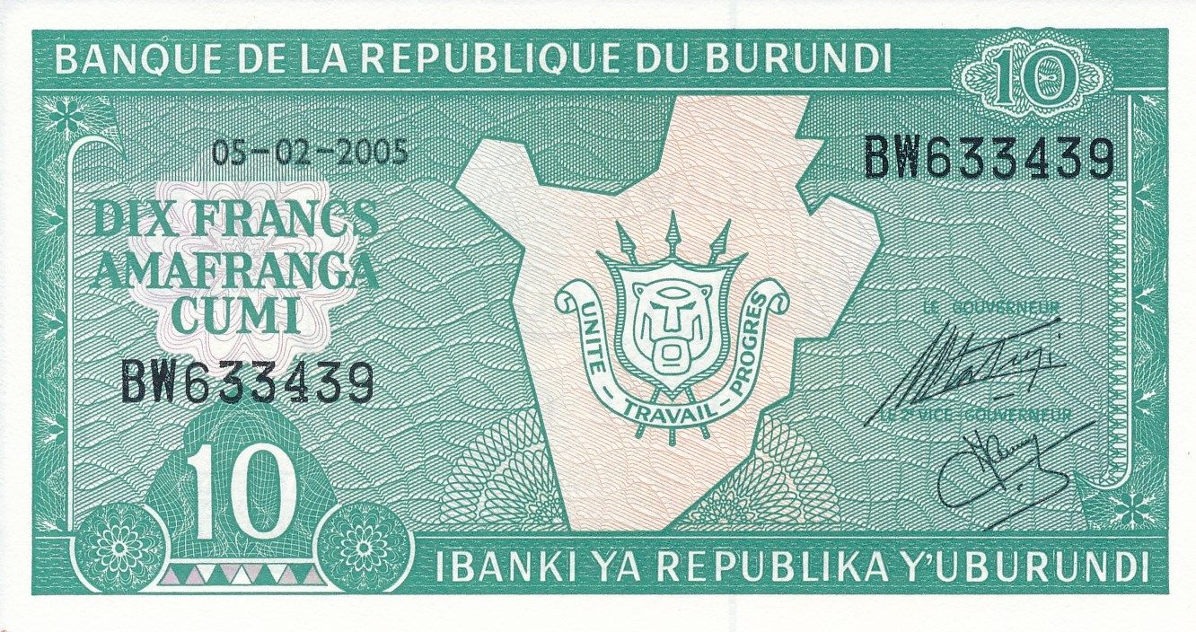 Burundi 10 2005 UNC P-33/e